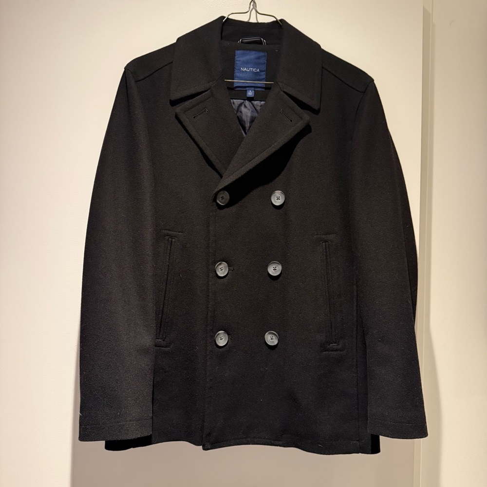 Nautica Men's Black Peacoat